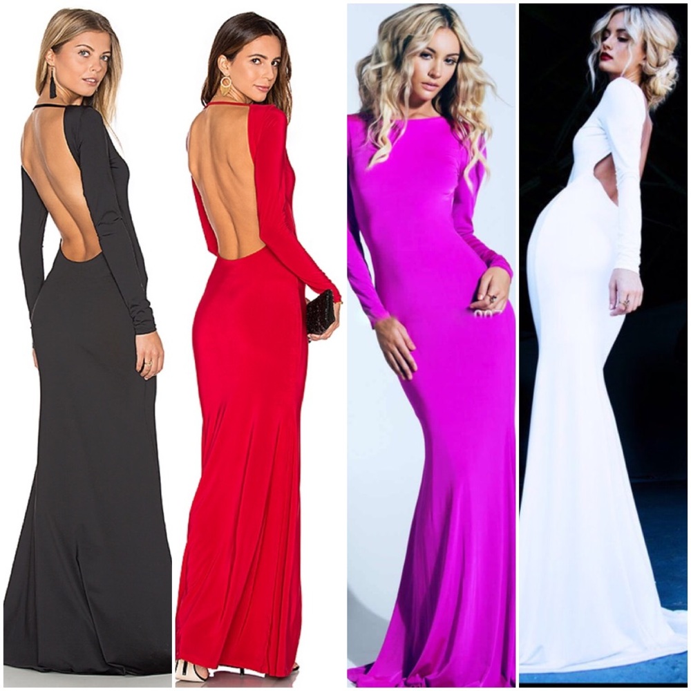 NEW Monaco Long glove maxi purple &Gold gown